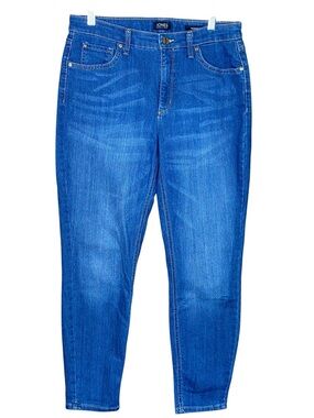 Jones New York Mid Rise Denim Lexington Ankle Classic Stretch 5 Pockets SZ 10